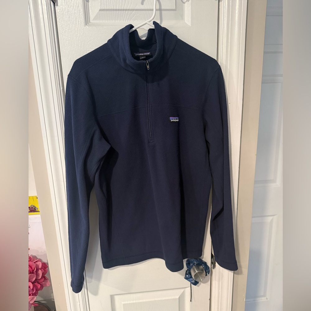 Patagonia women’s 1/4 zip fleece  Deep Navy Blue Zip-Up Sweater